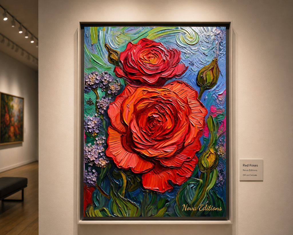 The Last Red Waltz – One-of-Ten Botanical Edition | 70 × 100 cm Canvas
