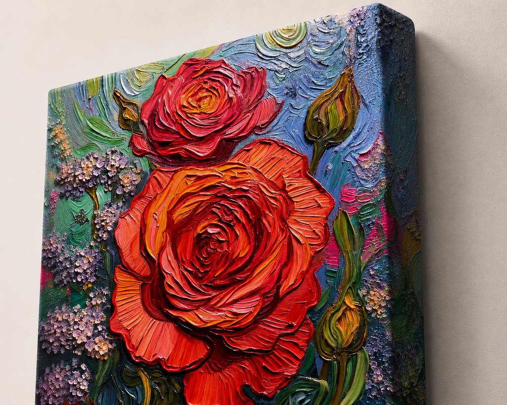 The Last Red Waltz – One-of-Ten Botanical Edition | 70 × 100 cm Canvas