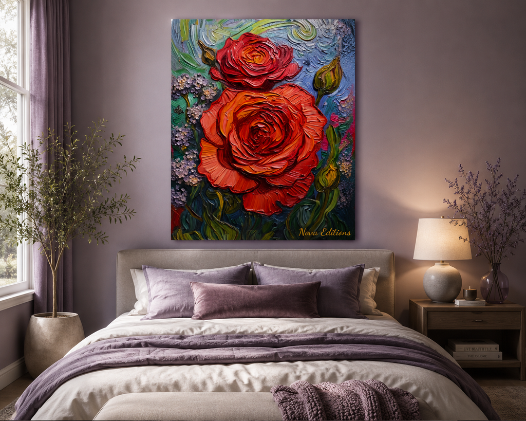 The Last Red Waltz – One-of-Ten Botanical Edition | 70 × 100 cm Canvas