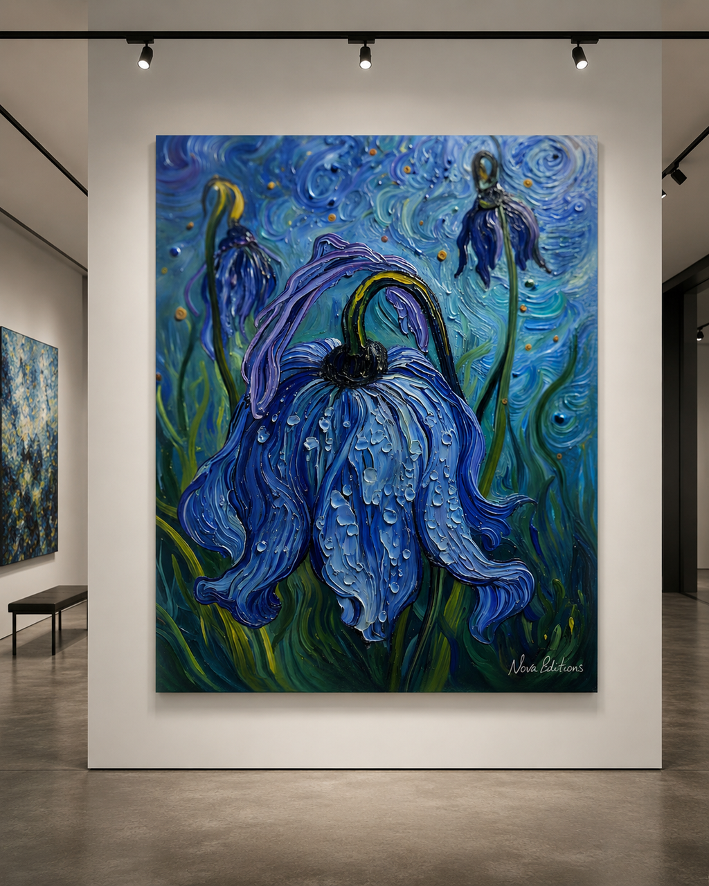 Beauty in Stillness, Strength in Bloom – One-of-Ten Botanical Edition | 70 × 100 cm Canvas