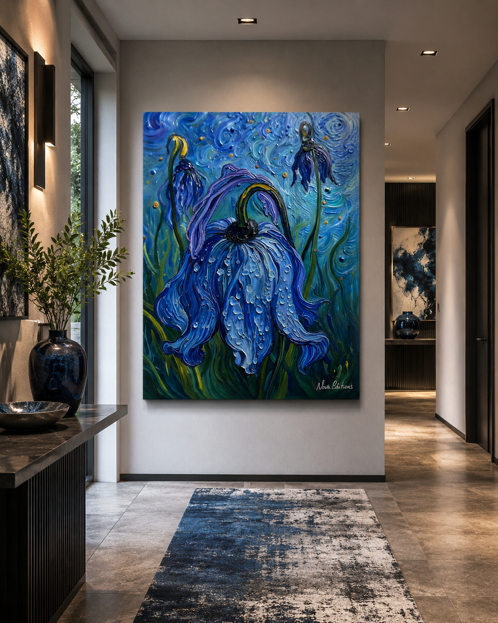Beauty in Stillness, Strength in Bloom – One-of-Ten Botanical Edition | 70 × 100 cm Canvas