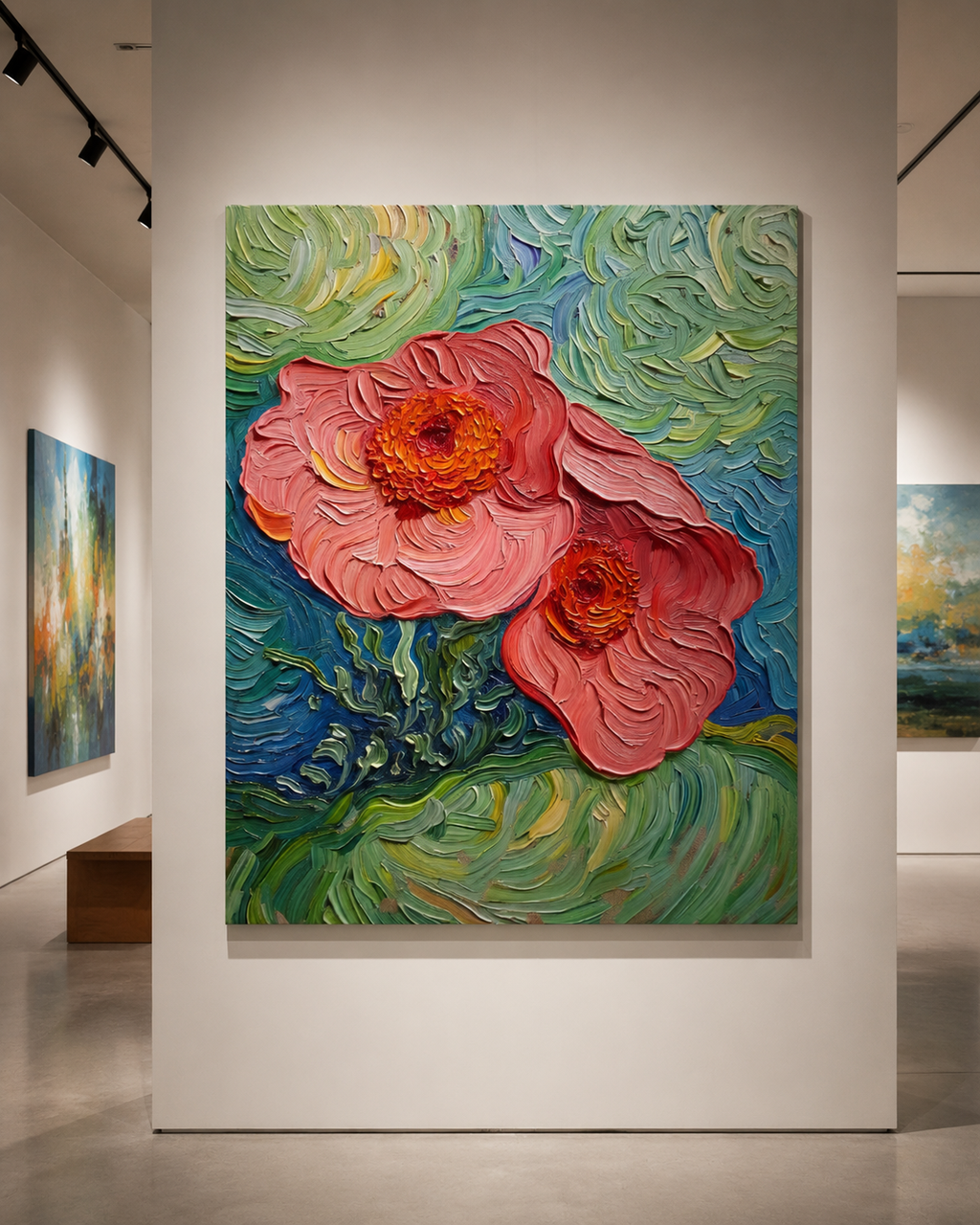 Petals Adrift – One-of-Ten Botanical Edition | 70 × 100 cm Canvas