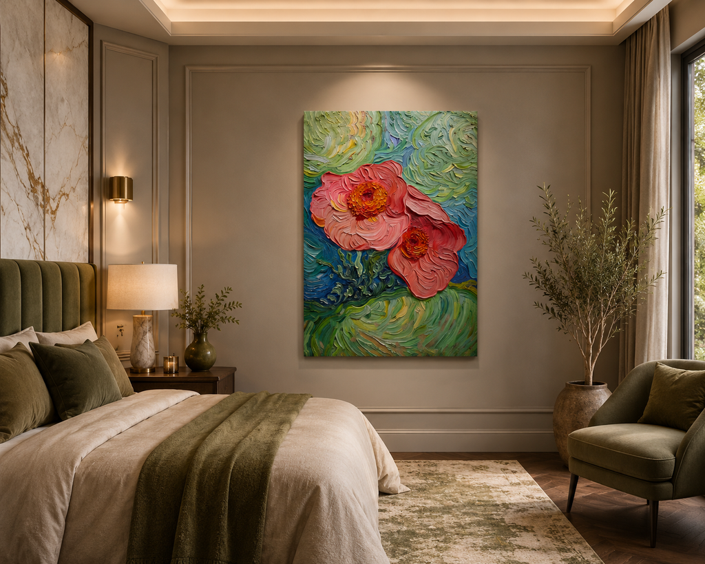 Petals Adrift – One-of-Ten Botanical Edition | 70 × 100 cm Canvas