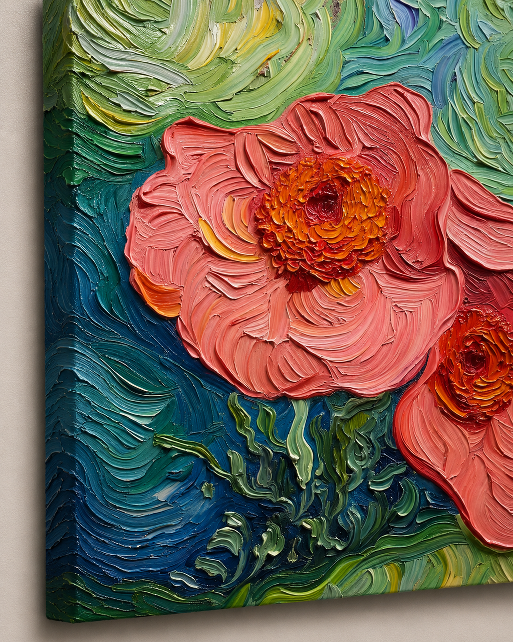 Petals Adrift – One-of-Ten Botanical Edition | 70 × 100 cm Canvas