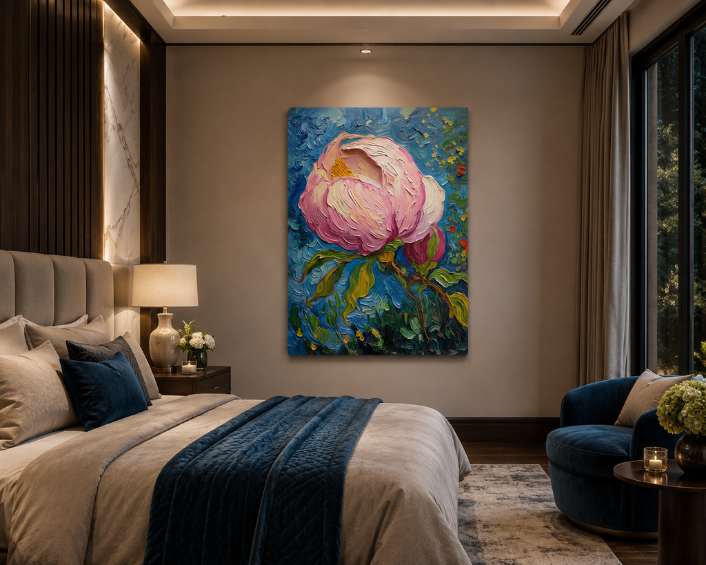 Celestial Petal – One-of-Ten Botanical Edition | 70 × 100 cm Canvas