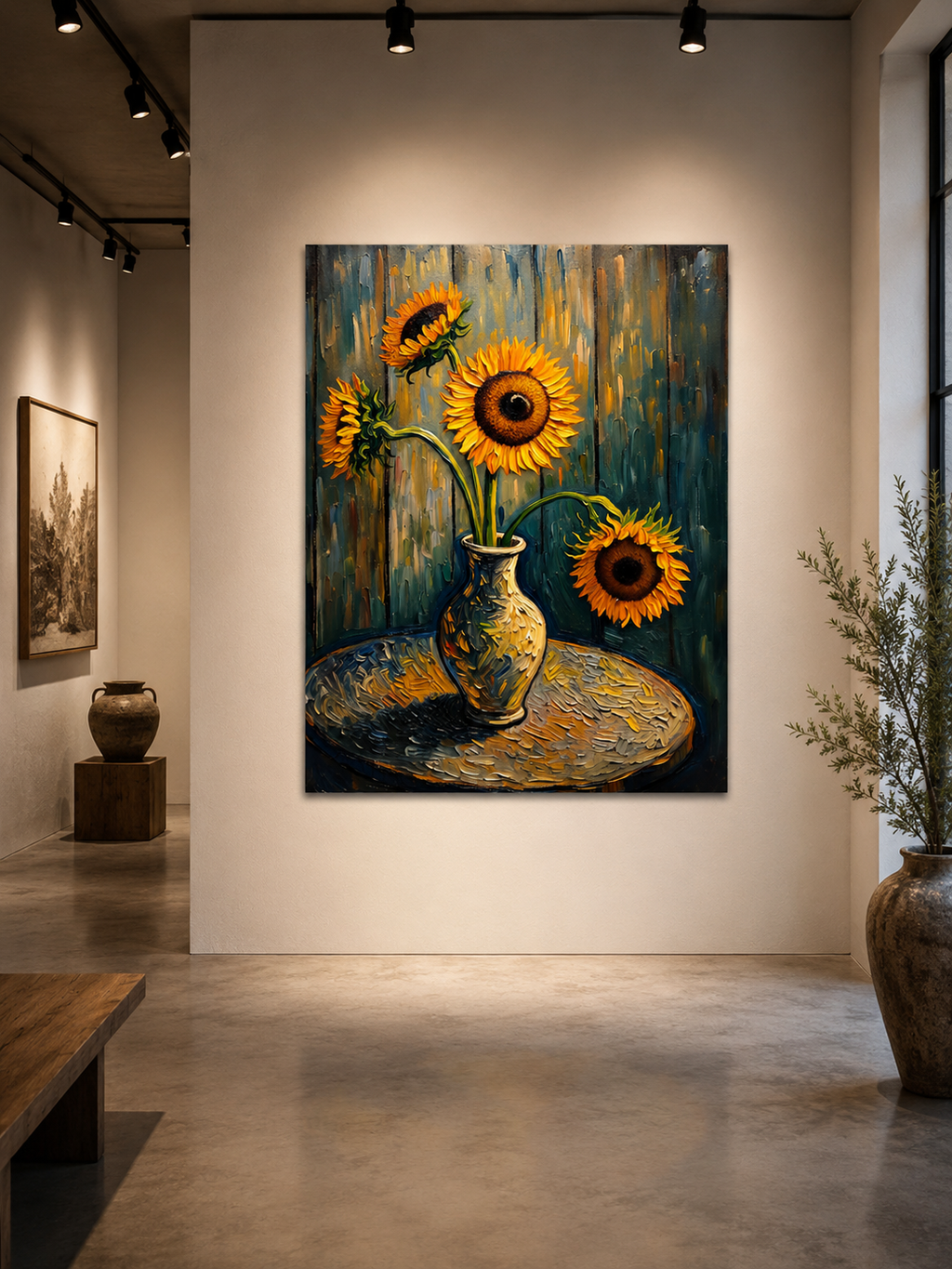 Golden Stillness – One-of-Ten Botanical Edition | 70 × 100 cm Canvas