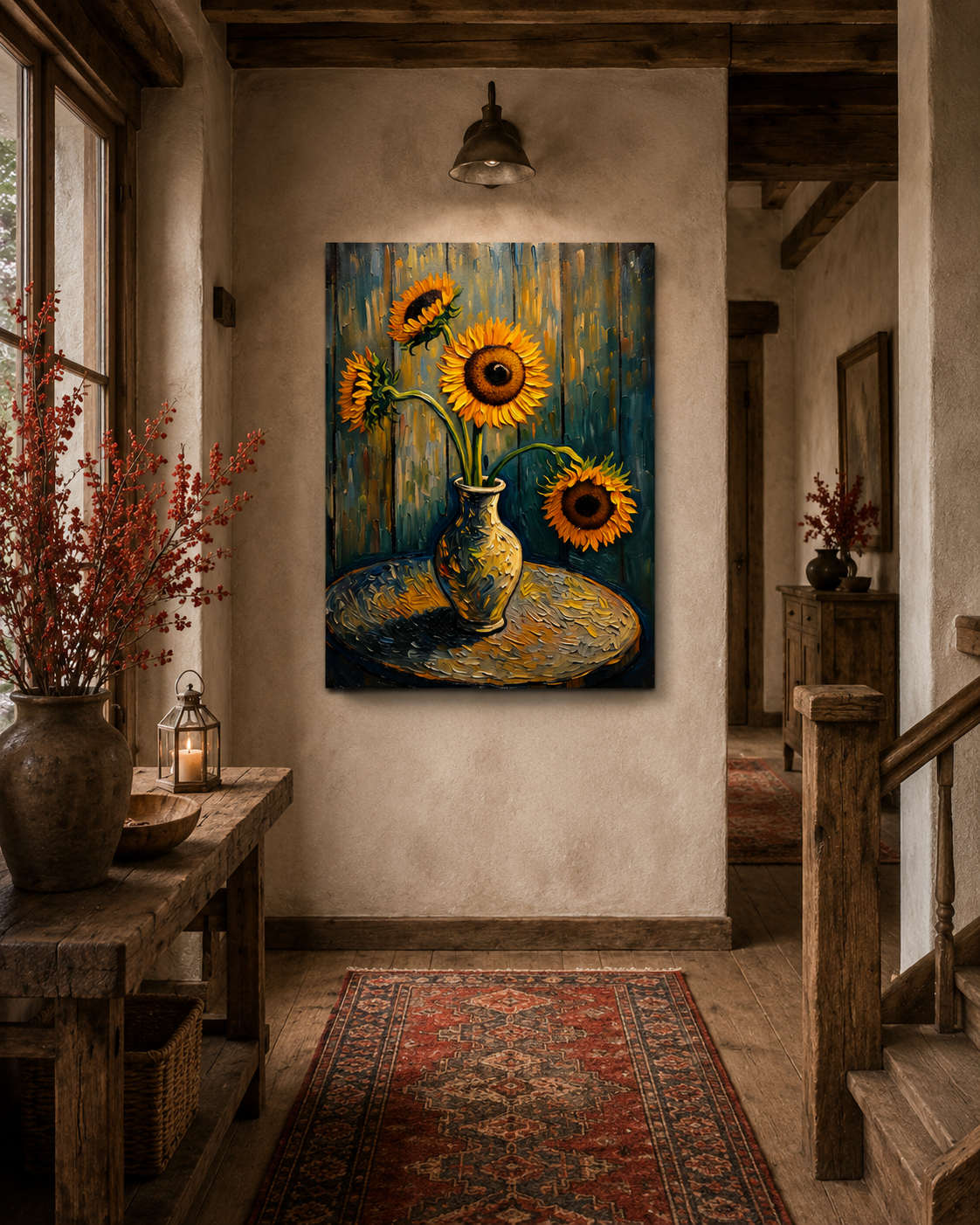 Golden Stillness – One-of-Ten Botanical Edition | 70 × 100 cm Canvas