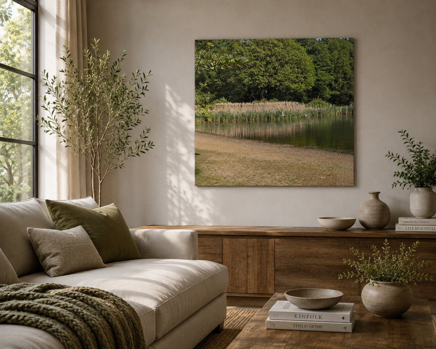Where the Water Meets the Wild | Original Nature Photography Aluminium Print by Alexandra Adams