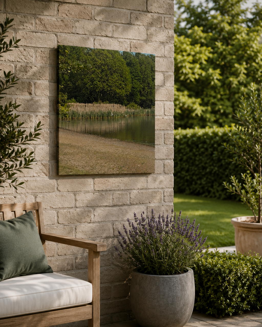 Where the Water Meets the Wild | Original Nature Photography Aluminium Print by Alexandra Adams