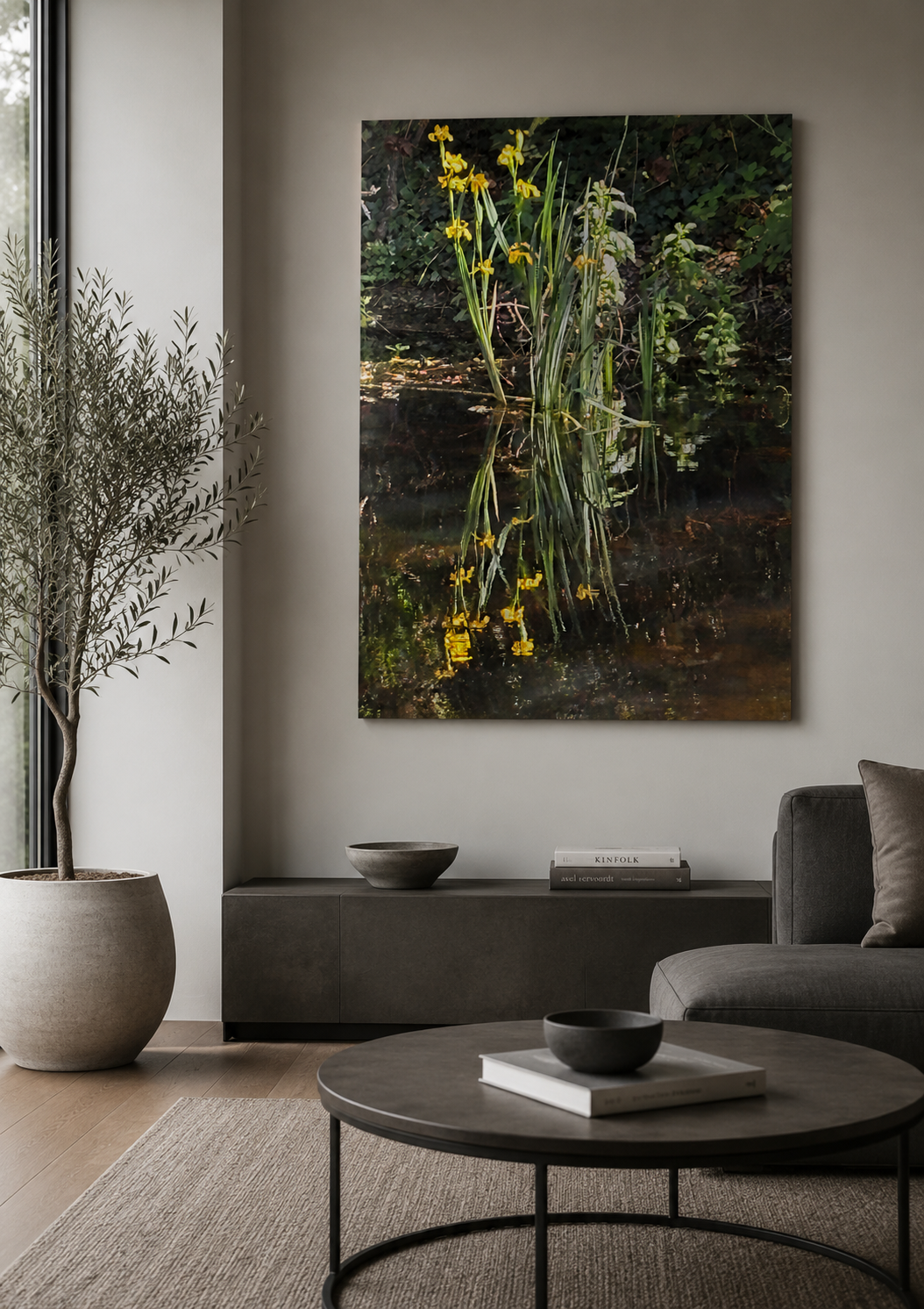 Reflections of Gold | Original Nature Photography Aluminium Print by Alexandra Adams