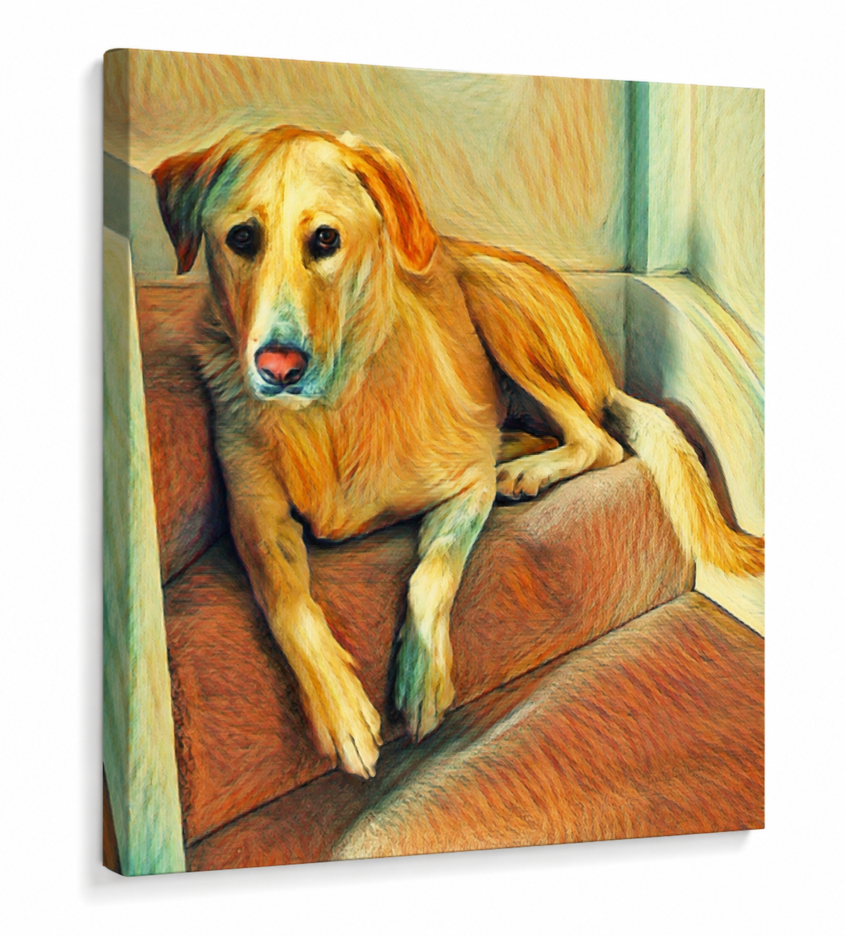 Custom Pet Portrait - Gentle Strokes Canvas