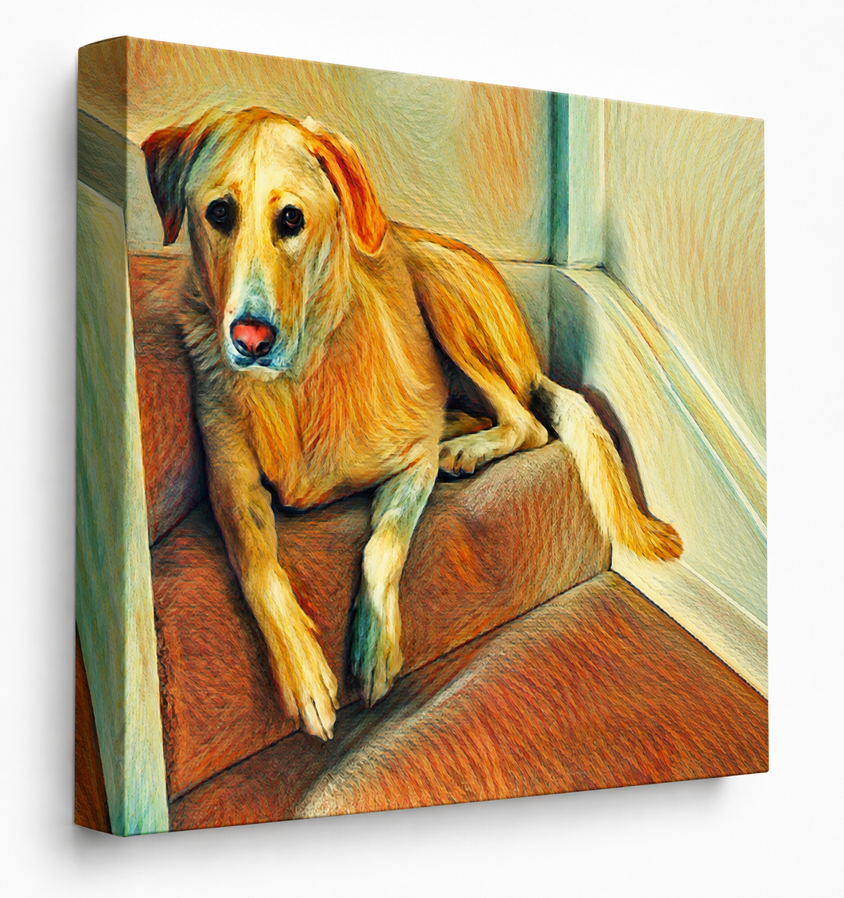 Custom Pet Portrait - Gentle Strokes Canvas
