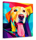 Custom Pet Portrait - Prism Pop Canvas