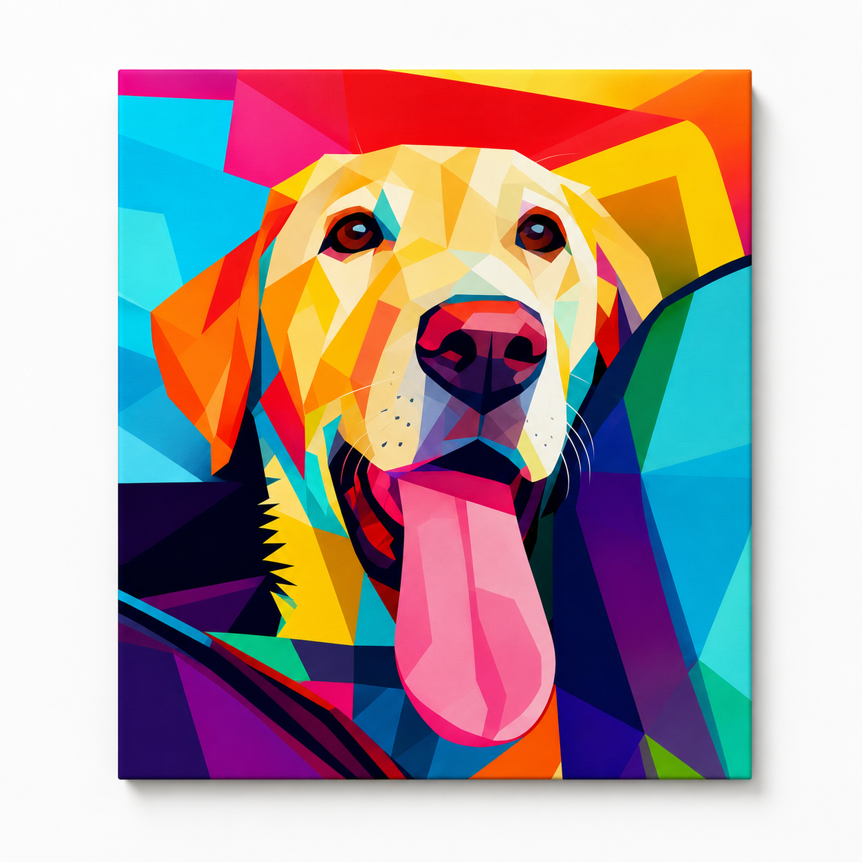 Custom Pet Portrait - Prism Pop Canvas