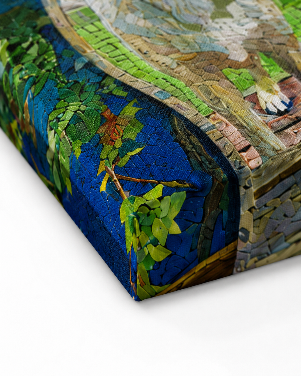 Custom Pet Portrait - Mosaic Keepsake Style Canvas