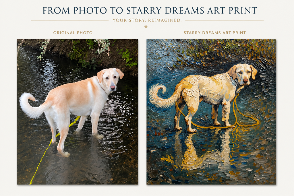 Custom Pet Portrait - Painted Memory Canvas