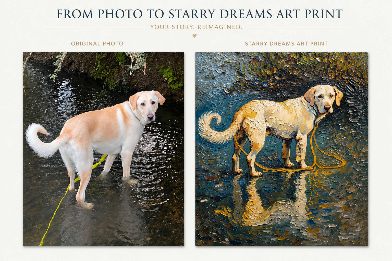 Custom Pet Portrait - Painted Memory Canvas