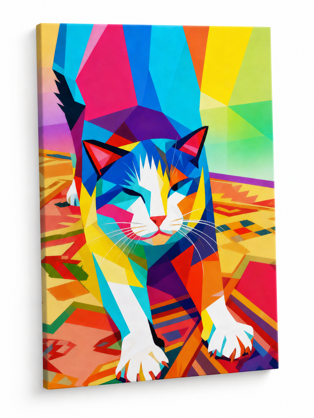 Custom Pet Portrait - Prism Pop Canvas