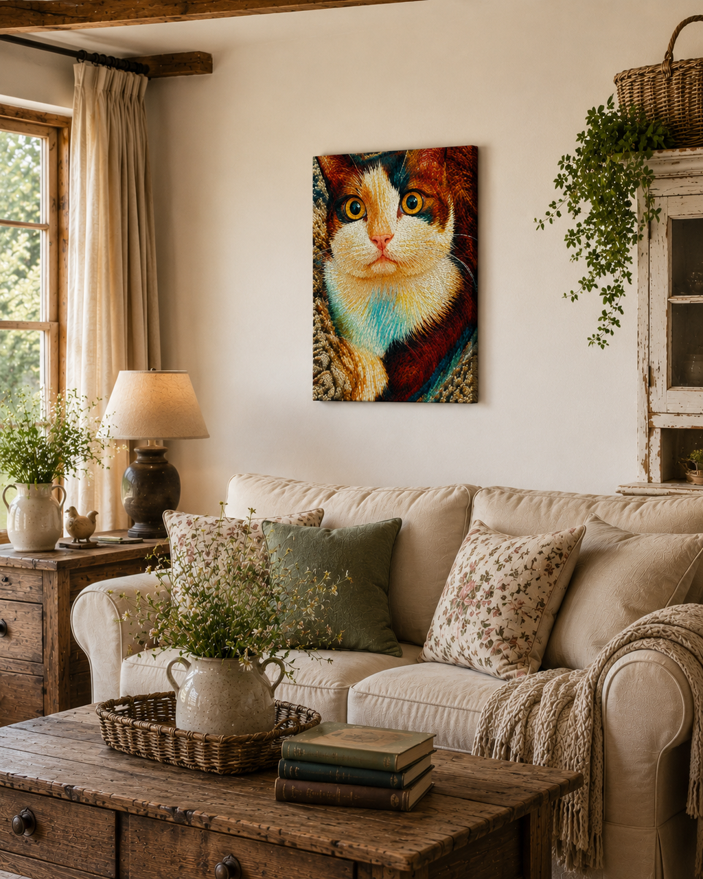 Custom Pet Portrait - Gentle Strokes Canvas