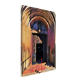 Beyond What I Could See fine art canvas print from The Doors Between Us collection shown on a gallery-wrapped canvas from an angled side view.
