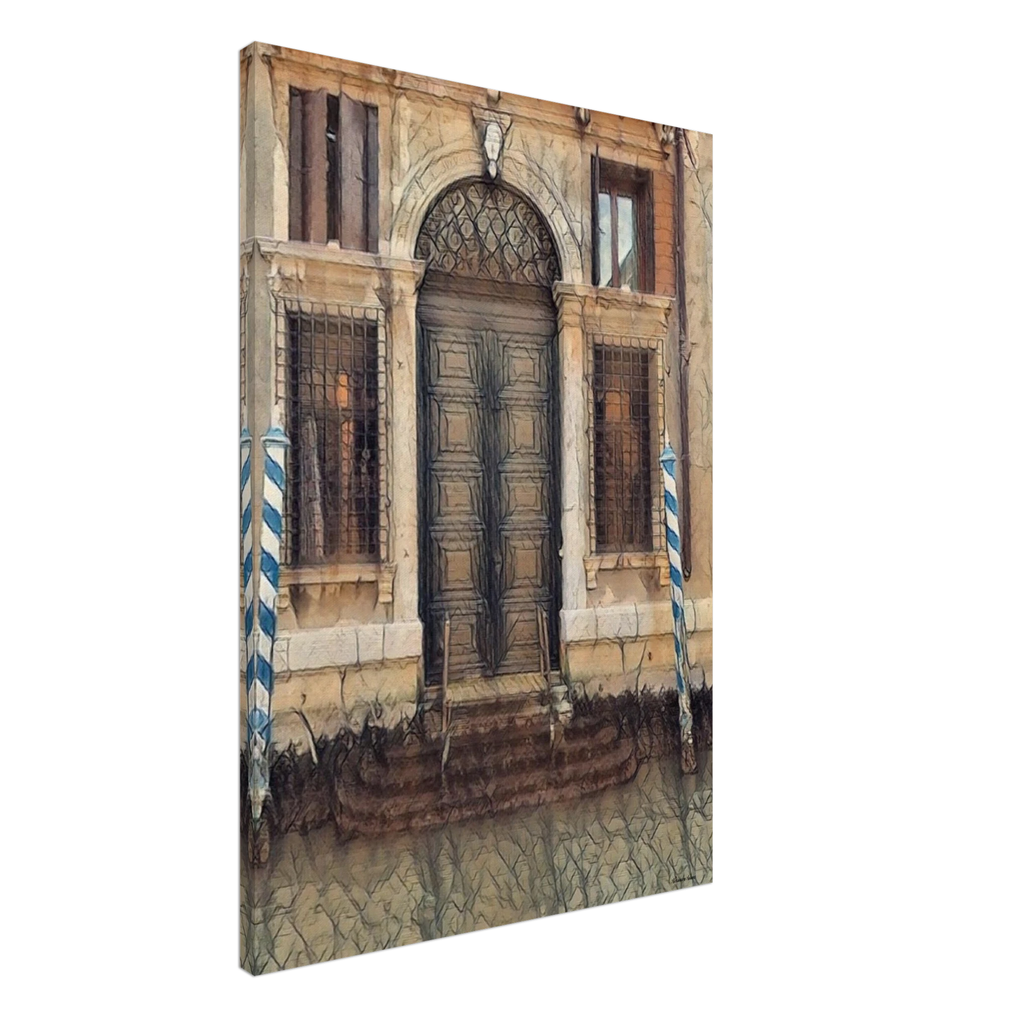 What Time Could Never Take by Alexandra Adams, abstract European doorway wall art from the Beyond the Doors collection.

