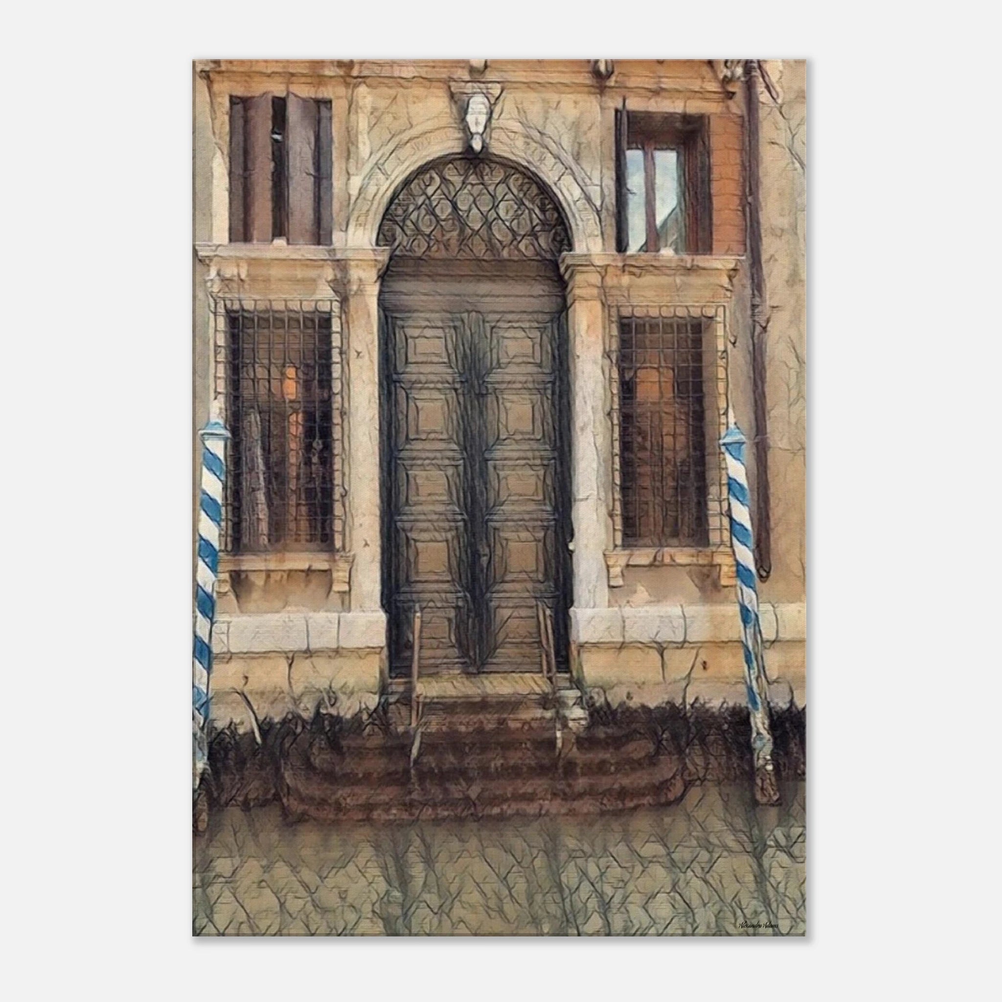 What Time Could Never Take displayed as a contemporary canvas print, featuring a timeless historic doorway from the Beyond the Doors collection.


